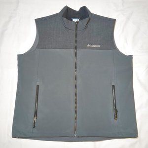 Columbia Men's 2 Tone Vest Jacket XL Full Zip Like New